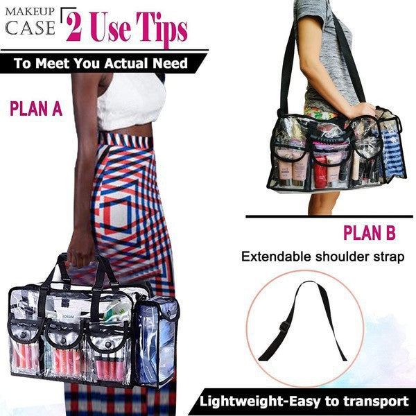 CLEAR TRANSPARENT TRAVEL ORGANIZING BAG