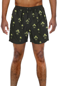 Palm Tree Print Swim Shorts