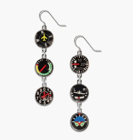 FLIGHT INSTRUMENT EARRINGS