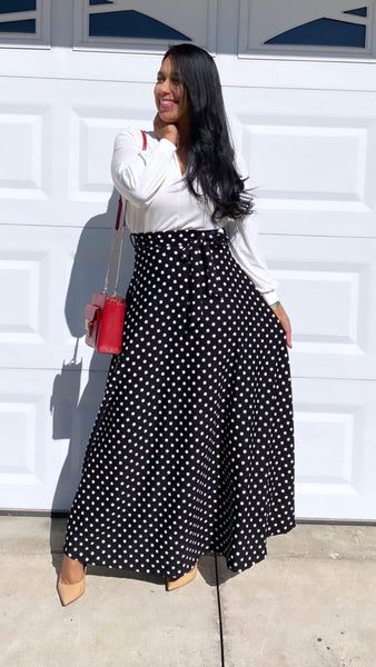 MAXI POLKADOTS SKIRT