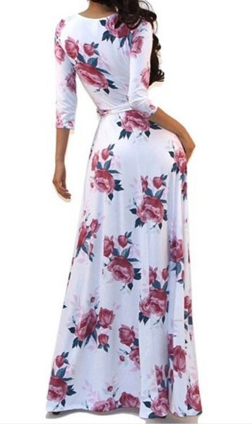 ANABELLE WHITE FLORAL DRESS