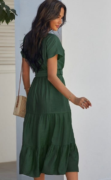 SAMANTHA GREEN DRESS