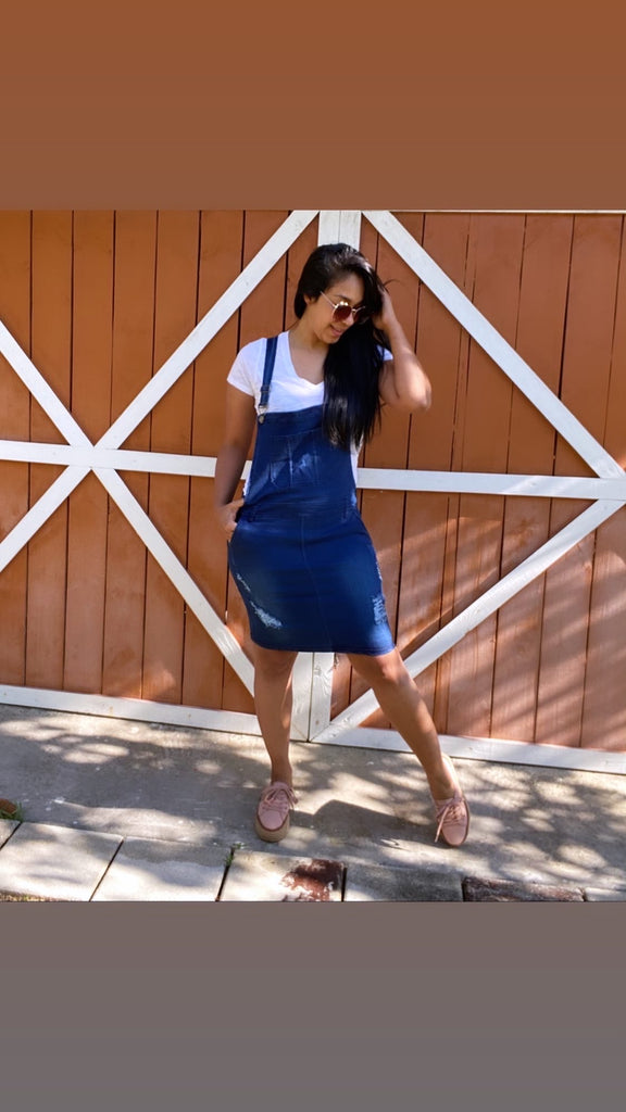 RIPPED JUNIOR OVERALL SKIRT – Winys Fashion Boutique LLC