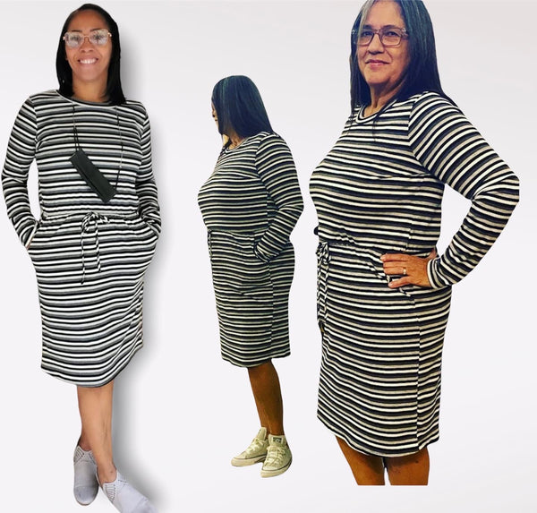 BLACKY STRIPE DRESS