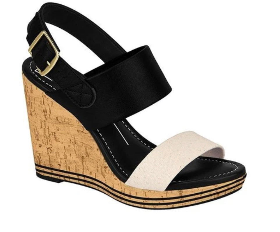 BLACK/NEUTRAL WEDGE