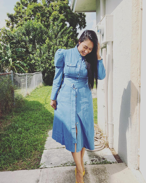 LIGHT DENIM DRESS