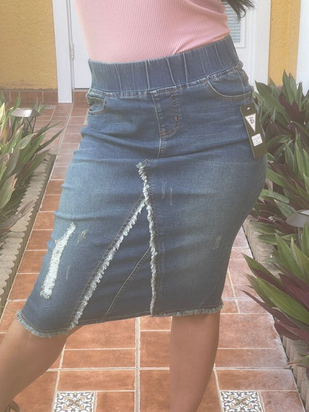 JESS DENIM WASH SKIRT