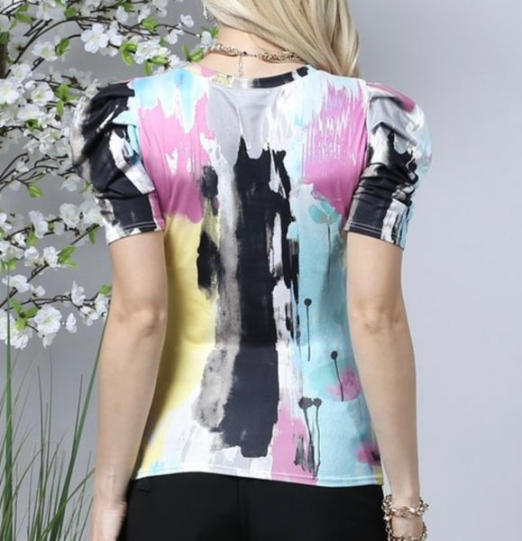 MULTI COLOR DYE BLOUSE