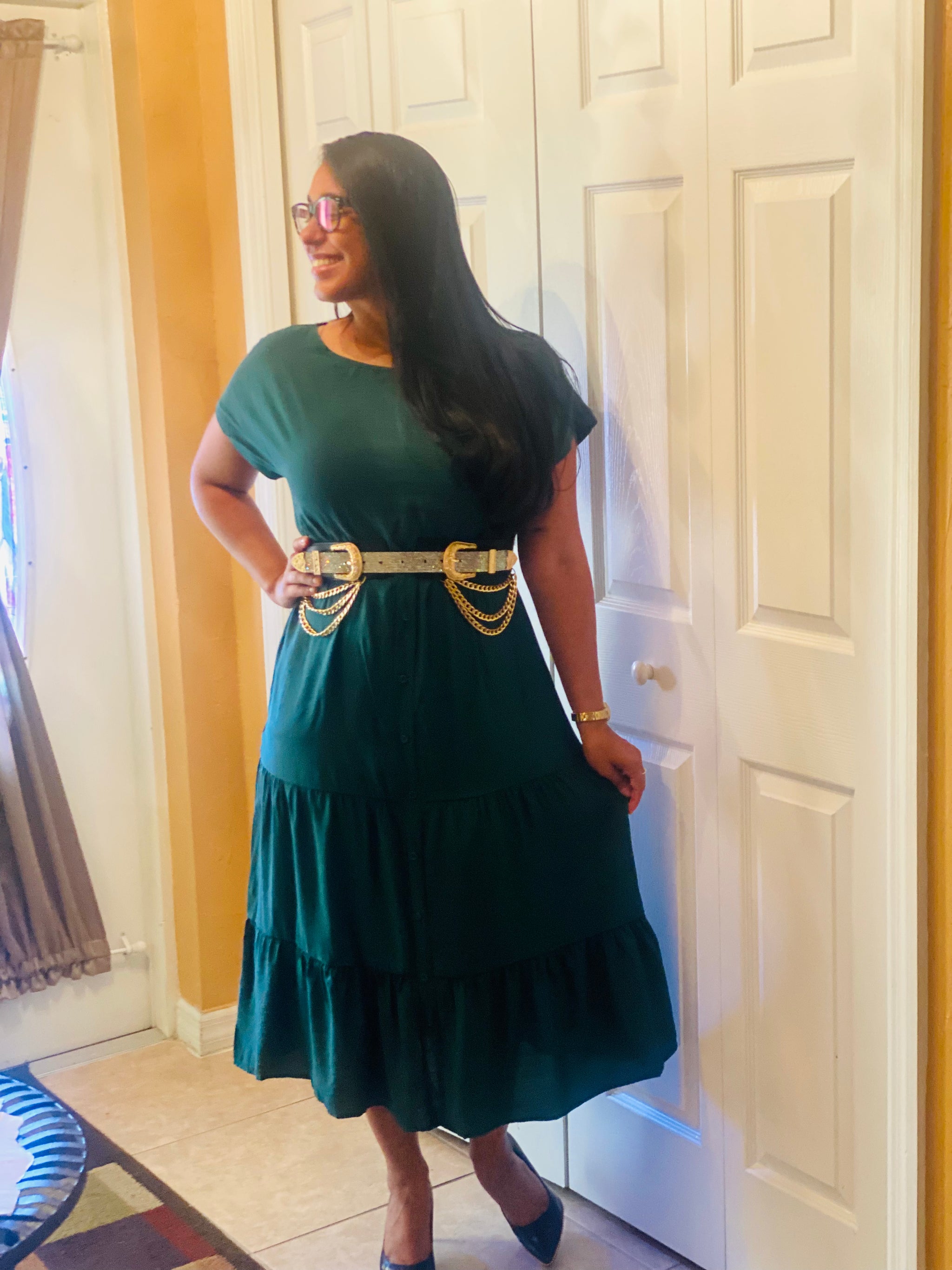 SAMANTHA GREEN DRESS – Winys Fashion Boutique LLC