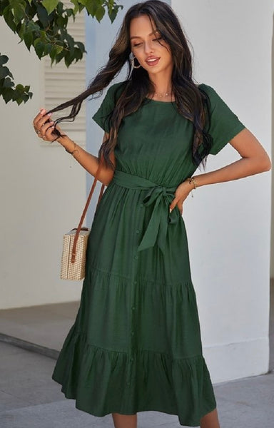 SAMANTHA GREEN DRESS