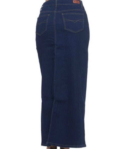 JANET LONG DENIM SKIRT