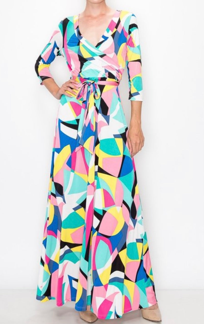 COLORFULLY MAXI DRESS